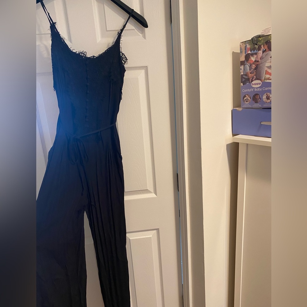 Wide leg black jumpsuit - NWT
